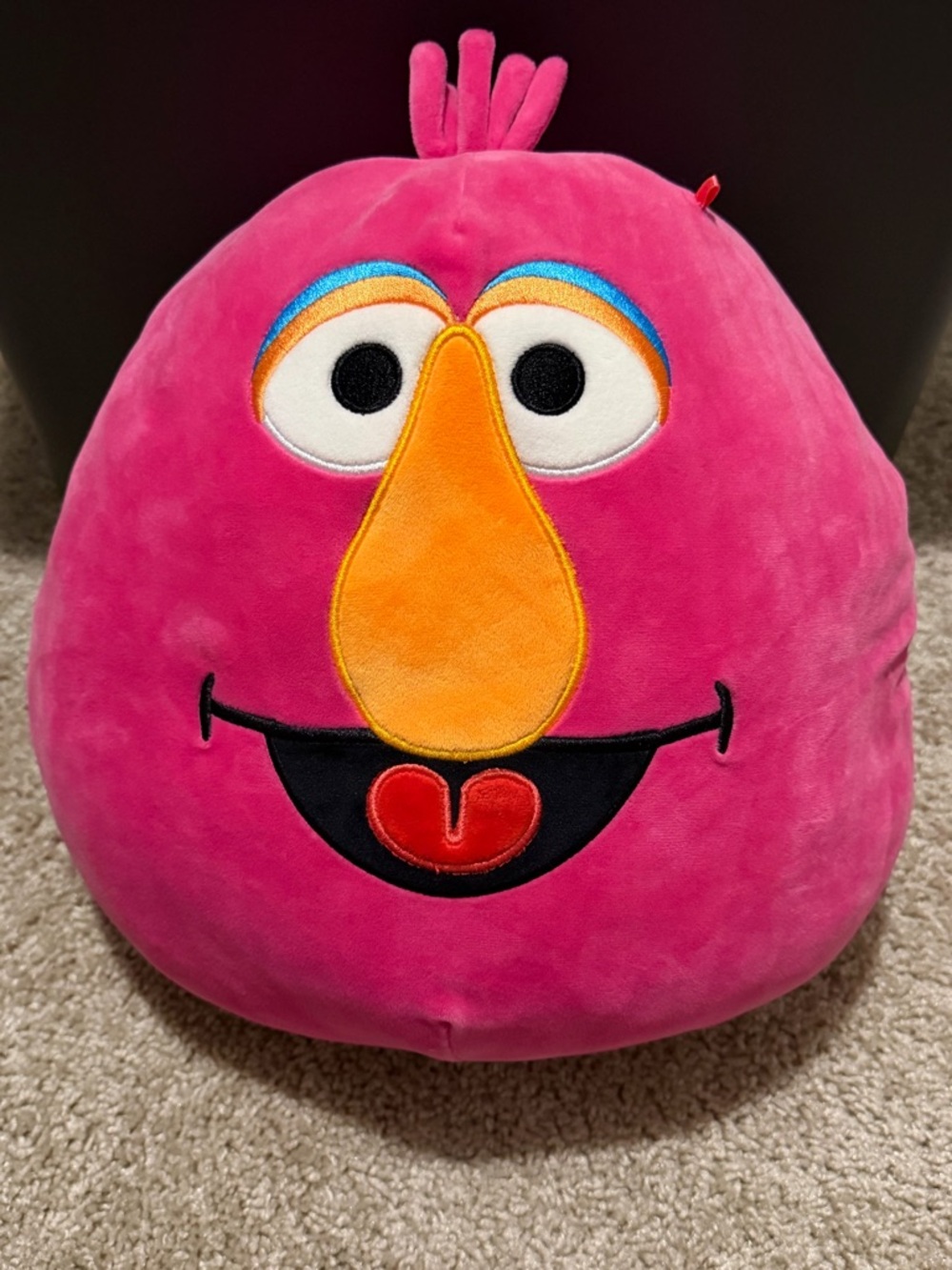 Sesame Street Telly Monster Squishmallow 12” Plush Rare HTF Pink Toy